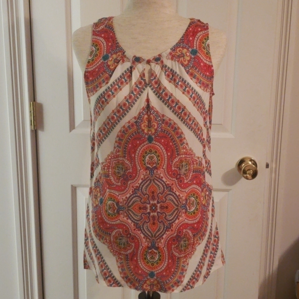 𝅺tommy Hilfiger Sleeveless Paisley Top